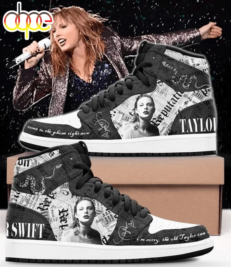 Taylor Swift Music Air Jordan 1 High Top Shoes Ver Taylor Swift Music Air Jordan 1 High Top Shoes IDF181414 Idea Fanatic