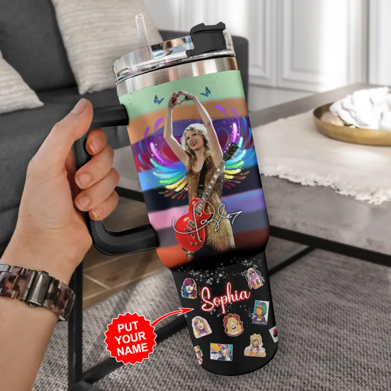 Taylor Swift Personalized Stanley Cup VANDH1880 4 Taylor Swift Personalized 40oz Stanley Tumbler IFDD40OZ0174 Idea Fanatic