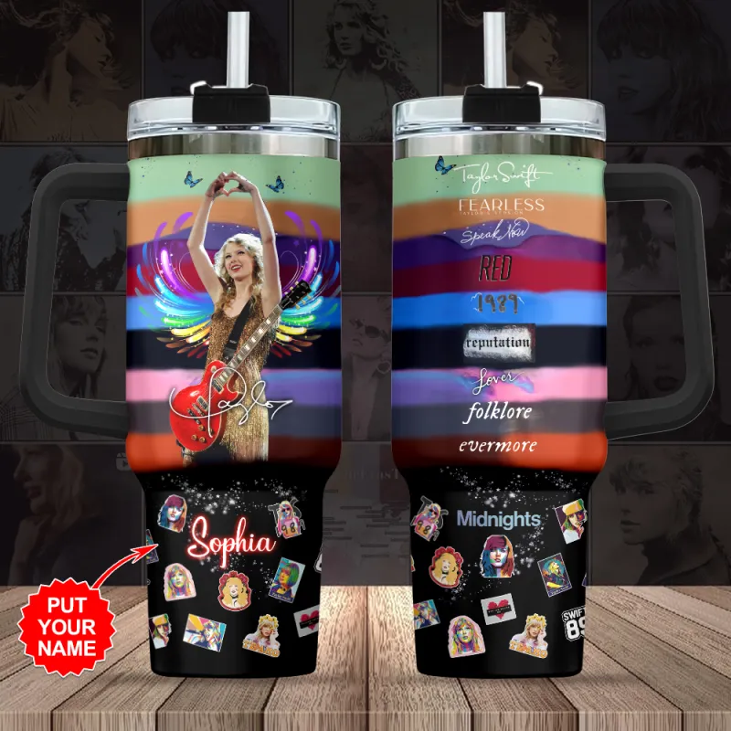 Taylor Swift Personalized Stanley Cup VANDH1880 Taylor Swift Personalized 40oz Stanley Tumbler IFDD40OZ0174 Idea Fanatic