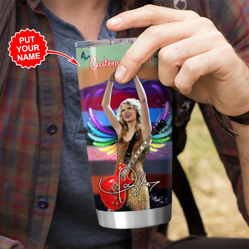 Taylor Swift Personalized Tumbler VANDH1539 2 Taylor Swift Normal Tumbler Cup IFDDNTUM0074 Idea Fanatic