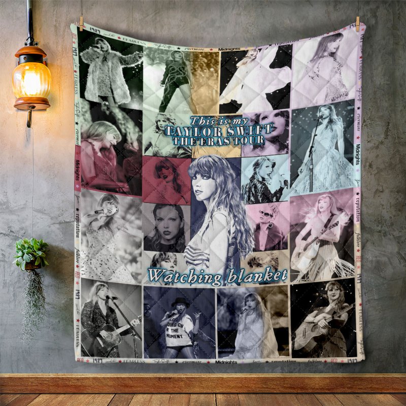 Taylor Swift Quilt Blanket VANDH1300 2 Taylor Swift Premium Printed Quilt Blanket IFDDQLT0007 Idea Fanatic