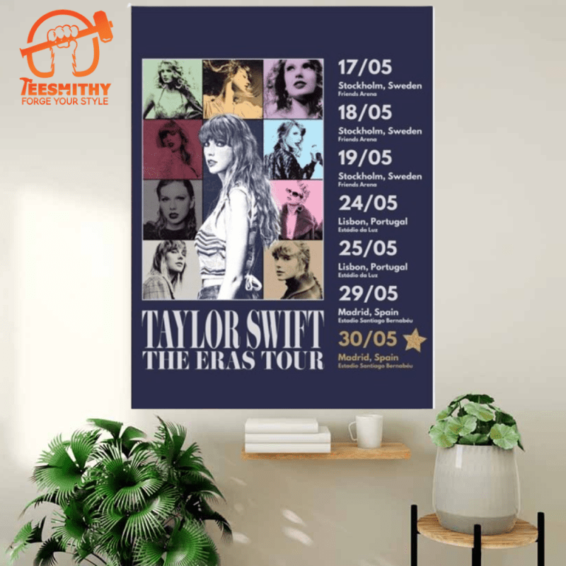 Taylor Swift Stockholm Merch Sunday 19 May The Eras Tour Dates Posters Canvas Taylor Swift Stockholm Merch The Eras Tour Dates Posters Canvas IDF77269 Idea Fanatic