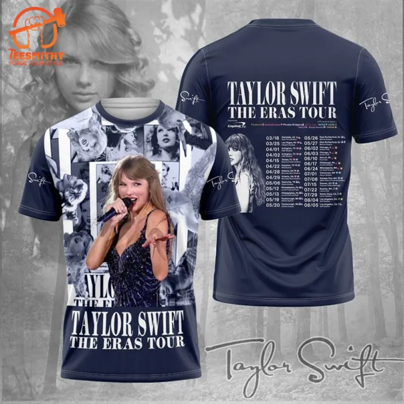 Taylor Swift Stockholm Merch The Eras Tour Timeline Signature 3D Shirt Taylor Swift Stockholm Merch The Eras Tour Timeline Signature 3D Shirt IDF77304 Idea Fanatic