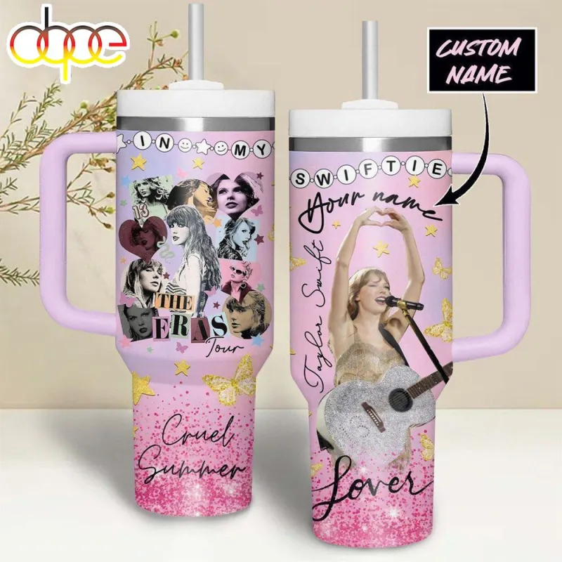 Taylor Swift The Eras Tour Custom Name Stanley Cup Tumbler Taylor Swift The Eras Tour 40oz Stanley Cup Tumbler IDF182765 Idea Fanatic