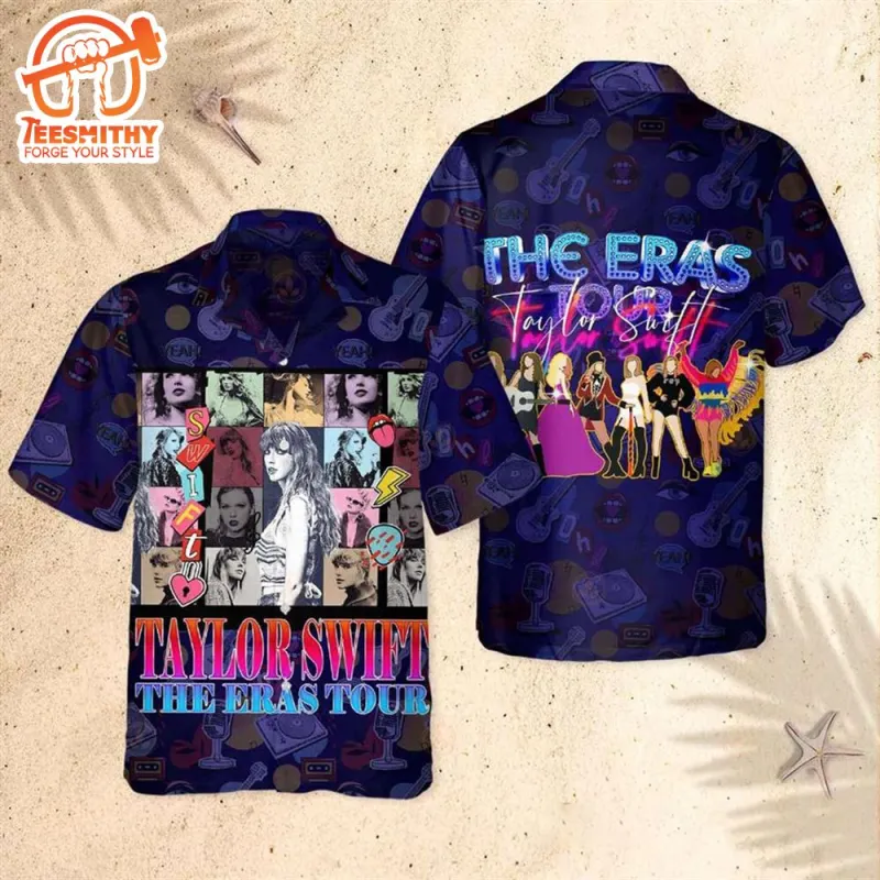 Taylor Swift The Eras Tour Style Retro 80s Hawaiian Shirt Taylor Swift The Eras Tour Style Retro 80s Hawaiian Shirt IDF77411 Idea Fanatic