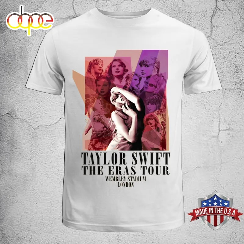 Taylor Swift The Eras Tour UK 2024 London Poster Unisex T Shirt Taylor Swift The Eras Tour UK 2024 London Poster Unisex T-Shirt IDF181309 Idea Fanatic