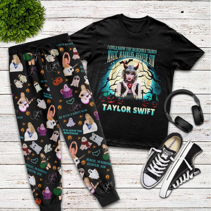 Taylor swift Tshirt Sweatpants VANDH816 Taylor Swift Combo 3D Apparels IFDDCLEC0164 Idea Fanatic