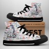 Taylor Swiff High Top Canvas TANTN941 black Taylor Swift Premium High Top Canvas Shoes IFDDHTCS0022 Idea Fanatic