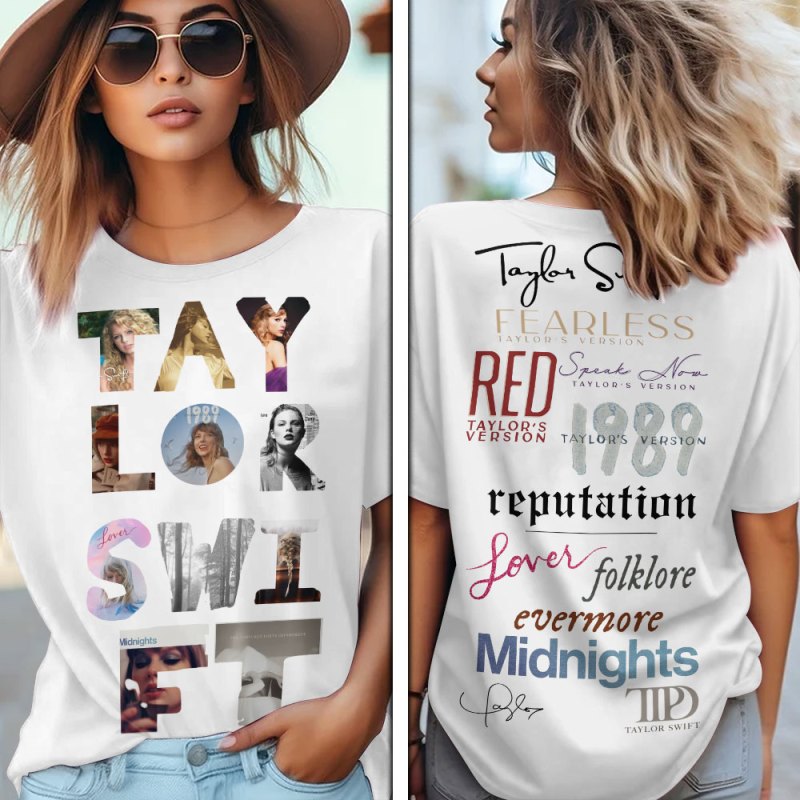 Taylor Swift 3D Apparels GNE1259 Hanh T shirt Taylor Swift Combo 3D Apparels IFDDCLEC0285 Idea Fanatic