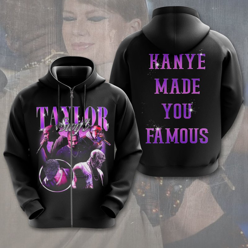 Taylor Swift 3D Apparels VANDH1892 Hanh Zip Hoodie Taylor Swift Combo 3D Apparels IFDDCLEC0257 Idea Fanatic