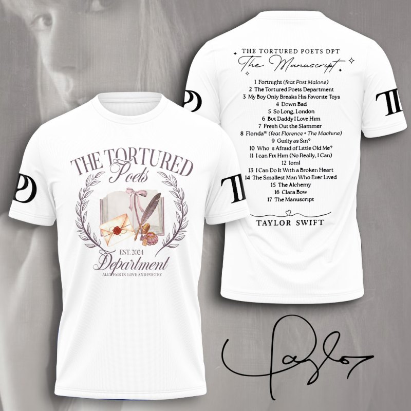 Taylor Swift 3D Apparels VANDH2786 Hanh T shirt 2 Taylor Swift Combo 3D Apparels IFDDCLEC0310 Idea Fanatic