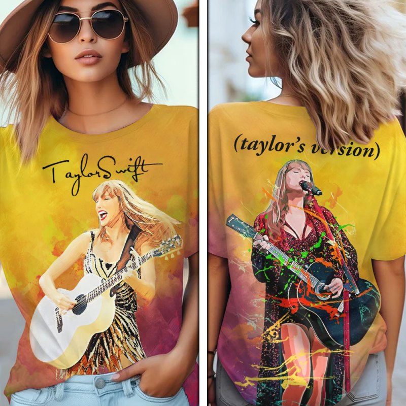 Taylor Swift 3D Apparels VANDH3256 Hanh T shirt Taylor Swift Combo 3D Apparels IFDDCLEC0336 Idea Fanatic