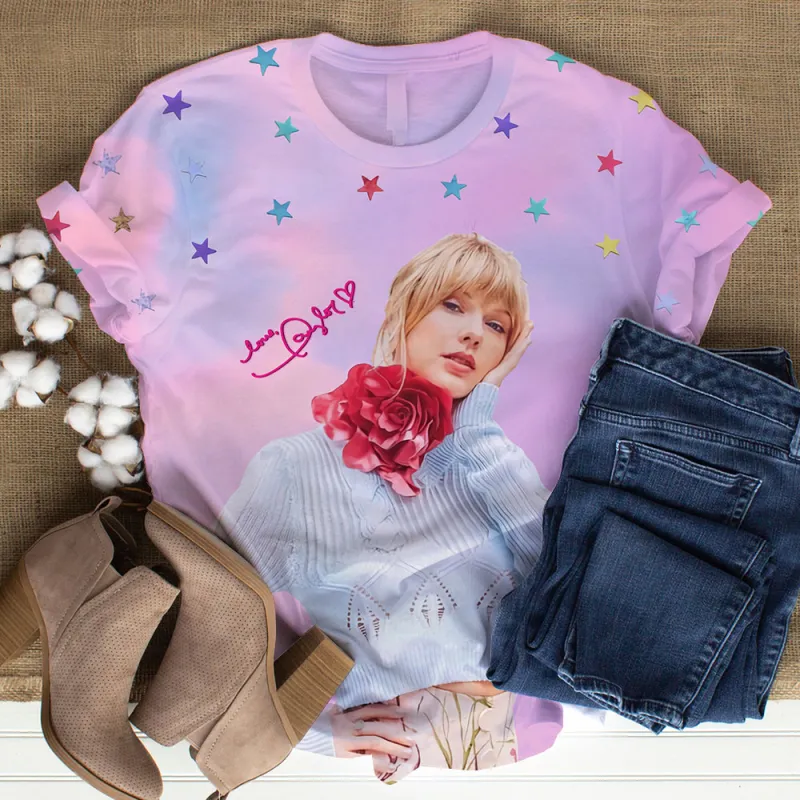 Taylor Swift 3D Tshirt VANDH1126 Hanh Taylor Swift Premium 3D T-Shirt IFDD3DTS0002 Idea Fanatic