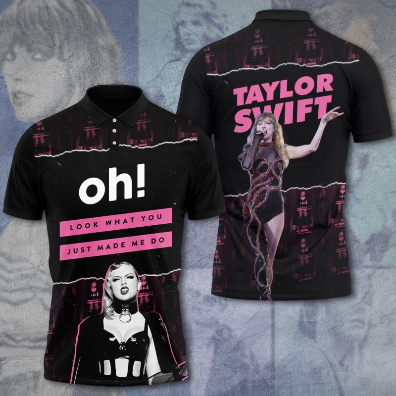Taylor Swift AOP Apparels VANDH289 Hanh Polo Shirt Taylor Swift Combo 3D Apparels IFDDCLEC0190 Idea Fanatic