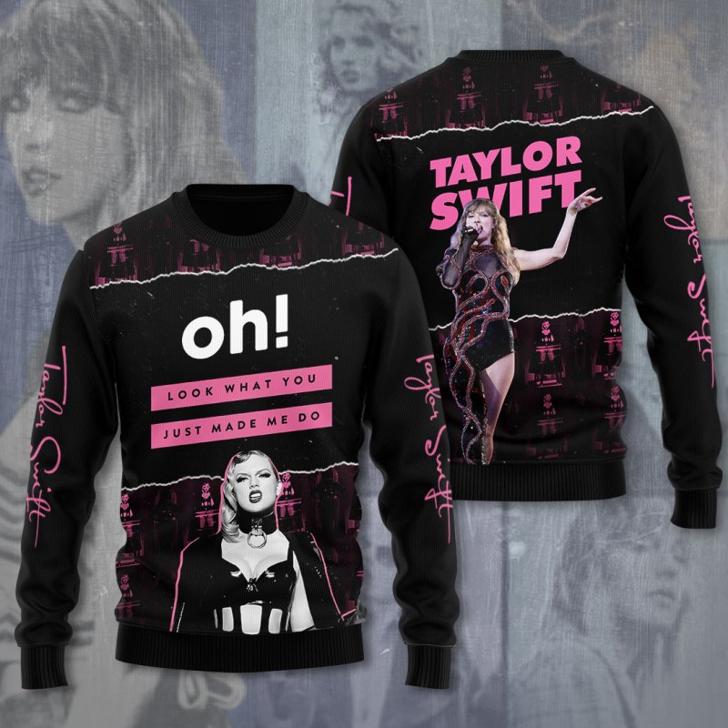 Taylor Swift AOP Apparels VANDH289 Hanh Sweater Taylor Swift Combo 3D Apparels IFDDCLEC0190 Idea Fanatic