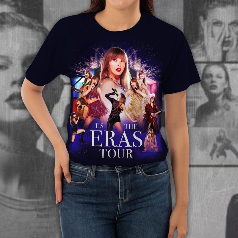 Taylor Swift AOP apparels VANDH258 Hanh 2 Taylor Swift Premium 3D T-Shirt IFDD3DTS0010 Idea Fanatic