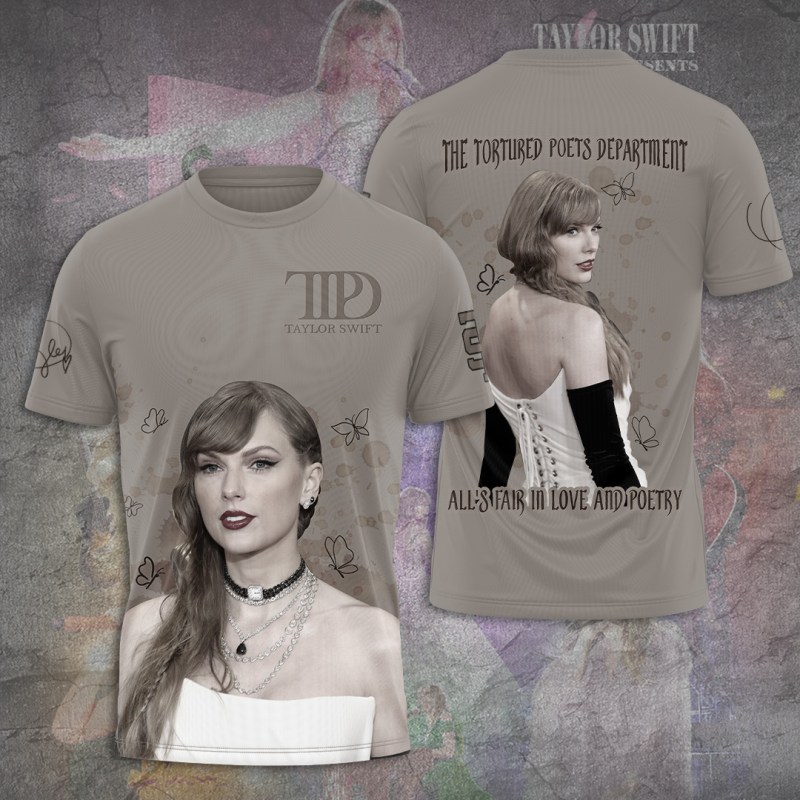 Taylor Swift Apparel TANTN7256 T Shirt Taylor Swift Combo 3D Apparels IFDDCLEC0330 Idea Fanatic