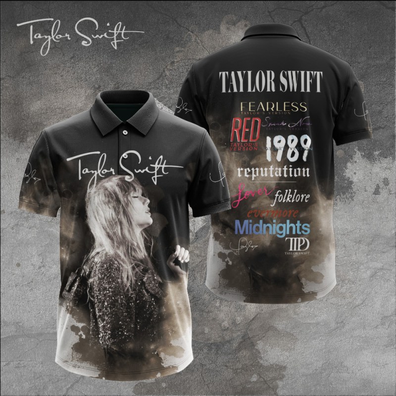 Taylor Swift Apparels GNE1061 polo Taylor Swift Combo 3D Apparels IFDDCLEC0349 Idea Fanatic