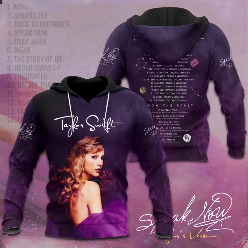 Taylor Swift Apparels TANTN1402 Hoodie Taylor Swift Combo 3D Apparels IFDDCLEC0128 Idea Fanatic