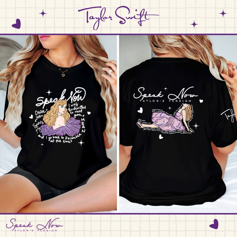 Taylor Swift Apparels TANTN1403 T Shirt 1 black Taylor Swift Combo 3D Apparels IFDDCLEC0129 Idea Fanatic