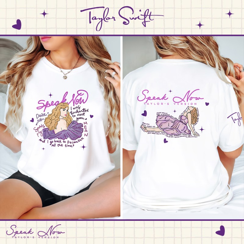 Taylor Swift Apparels TANTN1403 T Shirt 1 white Taylor Swift Combo 3D Apparels IFDDCLEC0131 Idea Fanatic