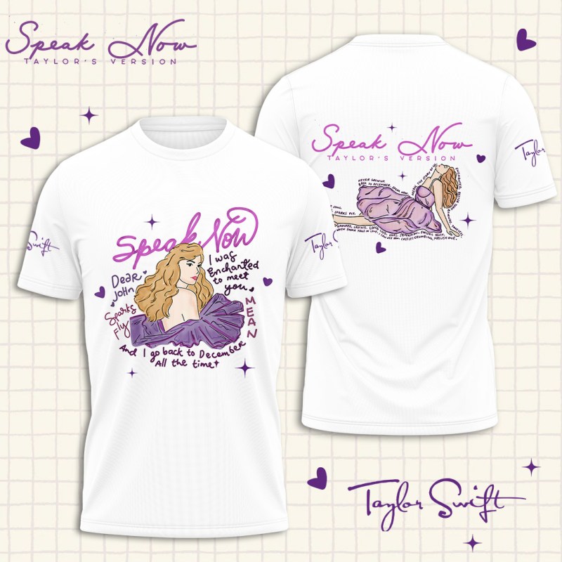 Taylor Swift Apparels TANTN1403 T Shirt white Taylor Swift Combo 3D Apparels IFDDCLEC0131 Idea Fanatic