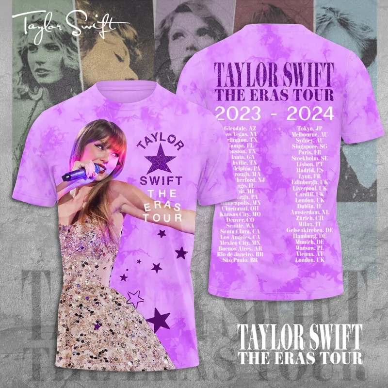 Taylor Swift Apparels TANTN1464 T Shirt Taylor Swift Combo 3D Apparels IFDDCLEC0151 Idea Fanatic