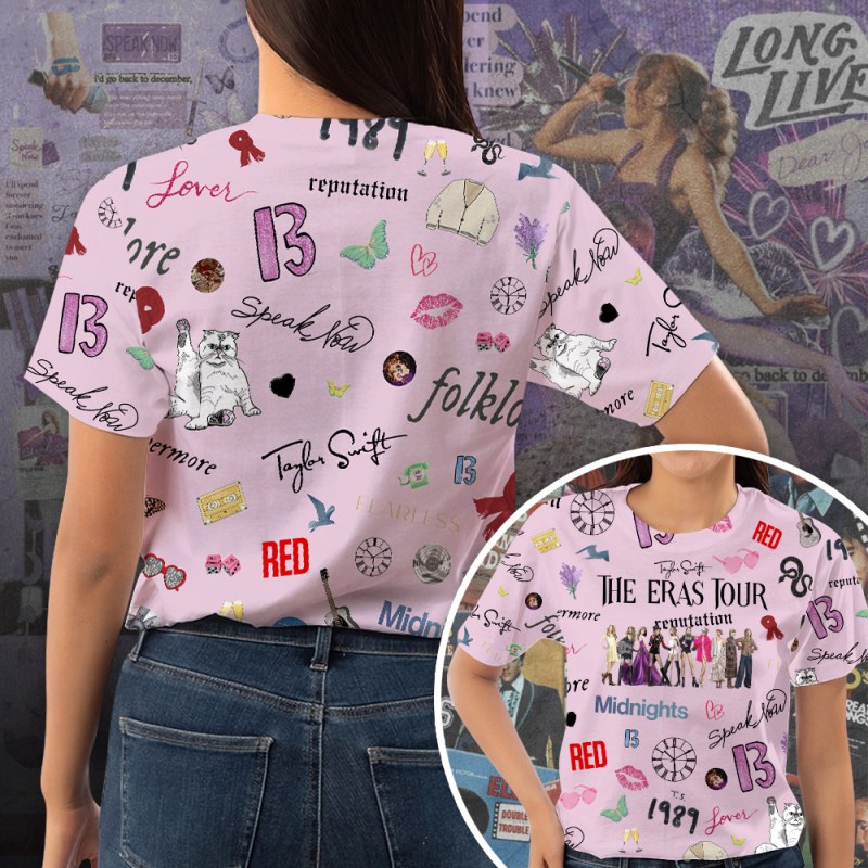 Taylor Swift Apparels TANTN3167 front Taylor Swift Combo 3D Apparels IFDDCLEC0232 Idea Fanatic