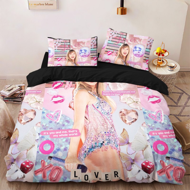 Taylor Swift Bedding Set TANTN2065 2 Taylor Swift Premium Bedding Set IFDDBED0003 Idea Fanatic