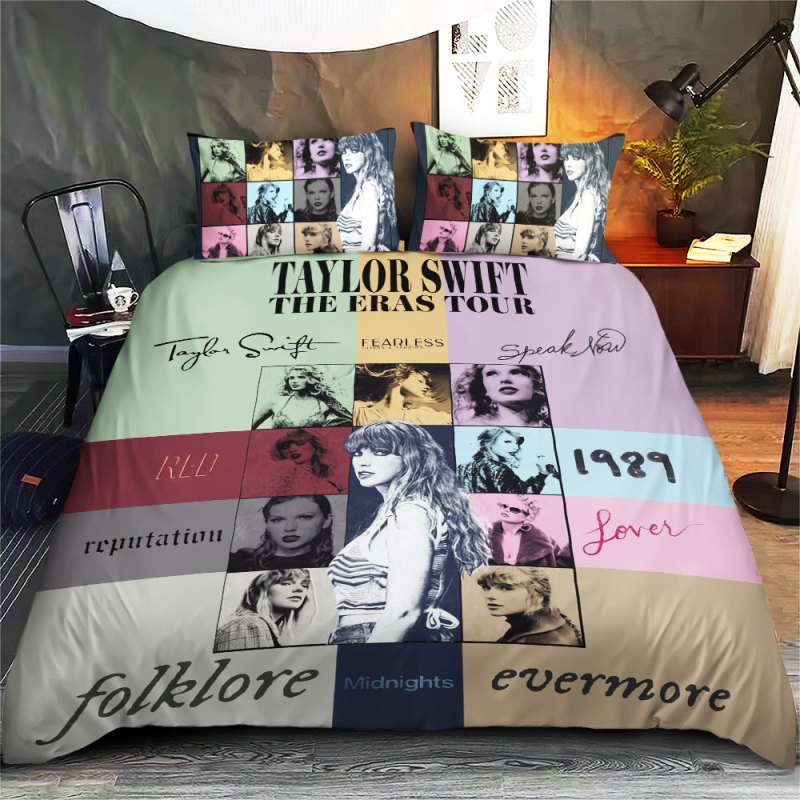 Taylor Swift Bedding Set VANDH1525 Hanh 1 Taylor Swift Premium Bedding Set IFDDBED0008 Idea Fanatic