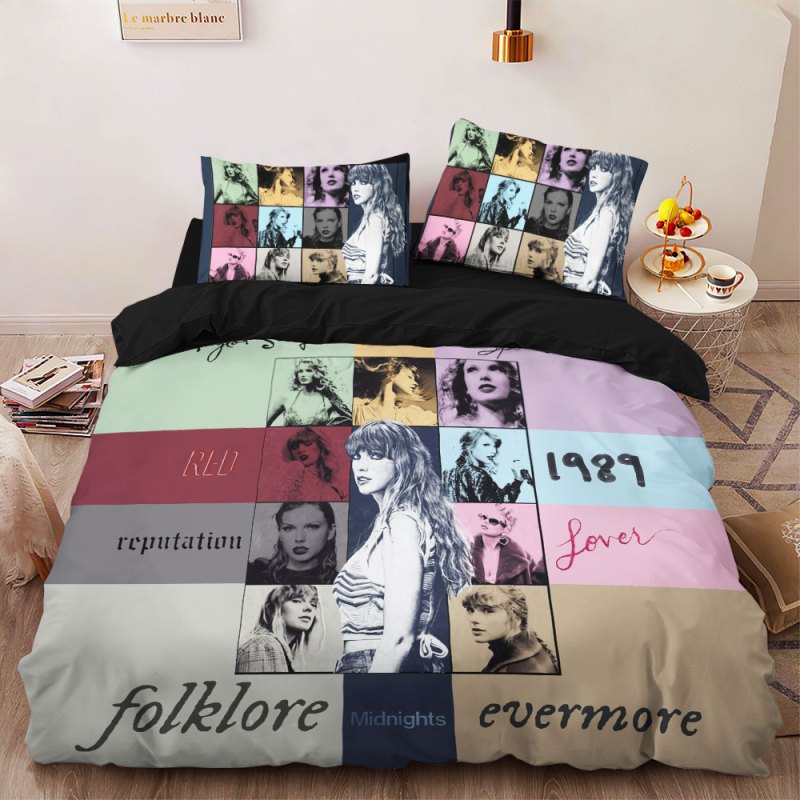 Taylor Swift Bedding Set VANDH1525 Hanh 2 Taylor Swift Premium Bedding Set IFDDBED0008 Idea Fanatic