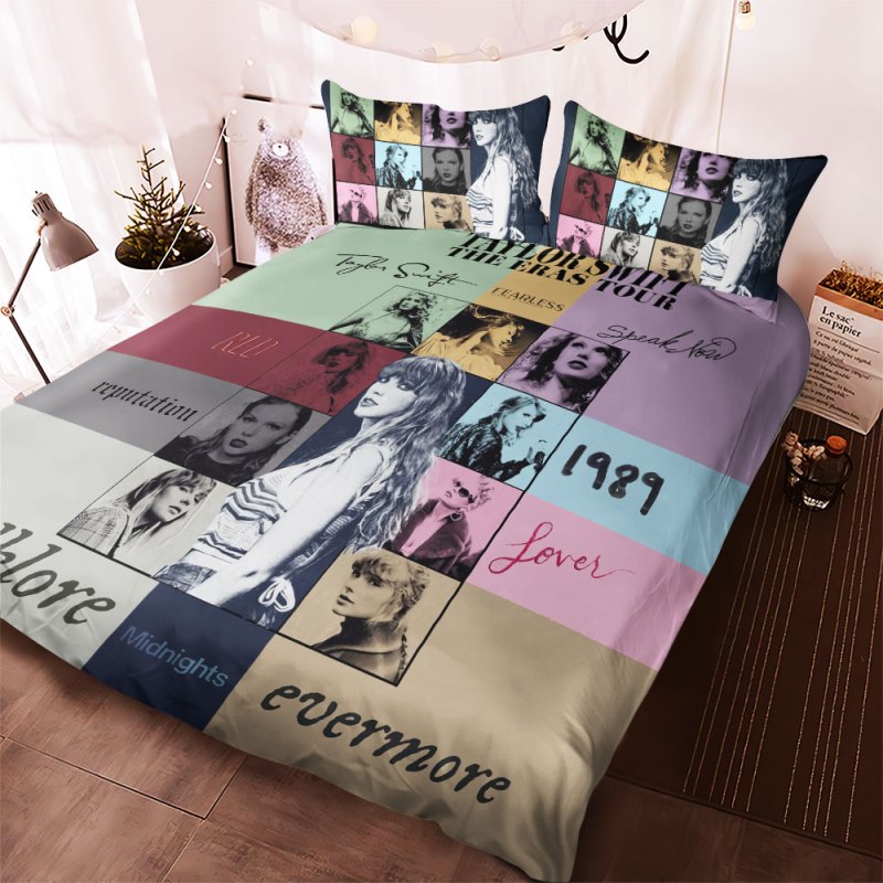 Taylor Swift Bedding Set VANDH1525 Hanh 3 Taylor Swift Premium Bedding Set IFDDBED0008 Idea Fanatic