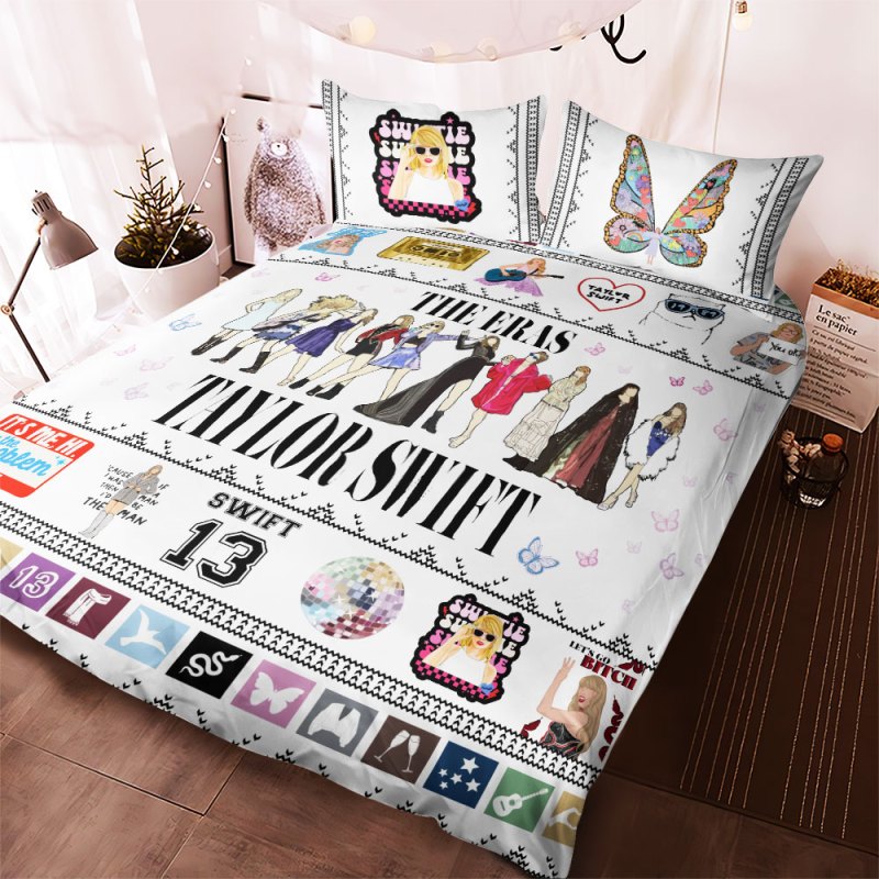 Taylor Swift Bedding Set VANDH2068 Hanh 2 Taylor Swift Premium Bedding Set IFDDBED0006 Idea Fanatic