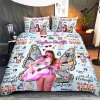 Taylor Swift Bedding Set VANDH288 Hanh Blue 2 Taylor Swift Premium Bedding Set IFDDBED0002 Idea Fanatic