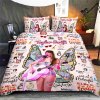 Taylor Swift Bedding Set VANDH288 Hanh Pink 2 Taylor Swift Premium Bedding Set IFDDBED0005 Idea Fanatic
