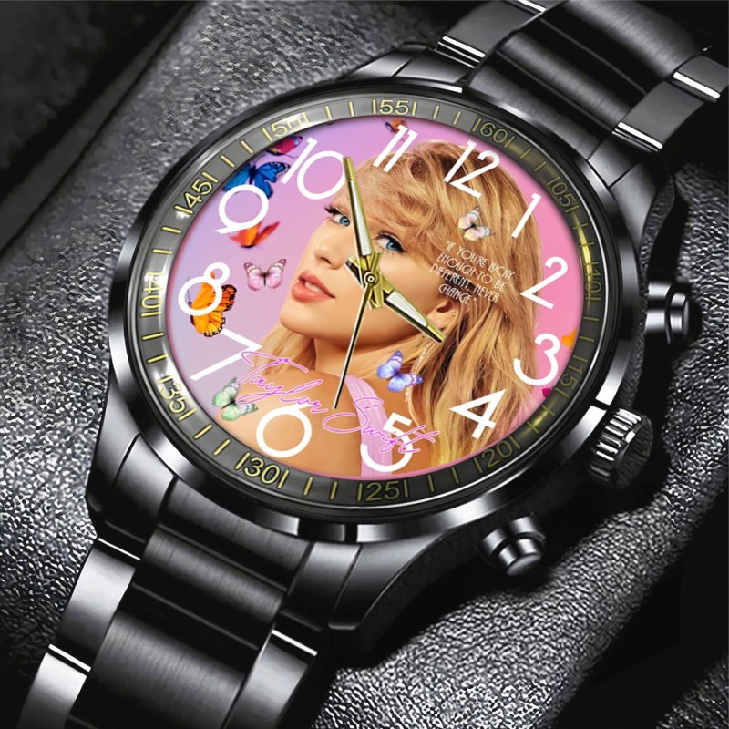 Taylor Swift Black Stainless Steel Watch GNE1048 Hanh 1 Taylor Swift Black Stainless Steel Watch IFDDWCH0024 Idea Fanatic