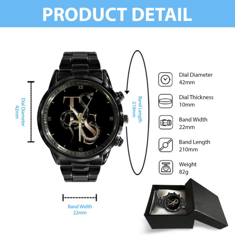 Taylor Swift Black Stainless Steel Watch GNE1155 Hanh 1 Taylor Swift Black Stainless Steel Watch IFDDWCH0012 Idea Fanatic