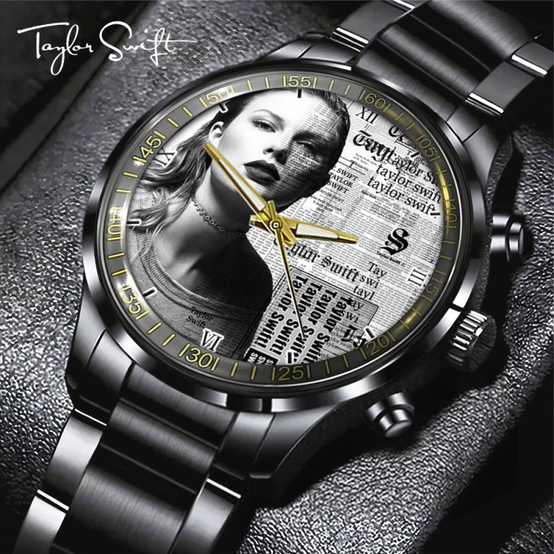 Taylor Swift Black Stainless Steel Watch GNE1346 mk1 Taylor Swift Black Stainless Steel Watch IFDDWCH0030 Idea Fanatic