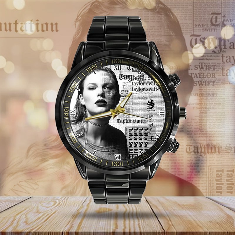 Taylor Swift Black Stainless Steel Watch GNE1346 mk2 Taylor Swift Black Stainless Steel Watch IFDDWCH0030 Idea Fanatic