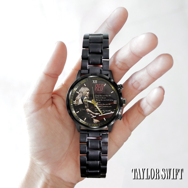 Taylor Swift Black Stainless Steel Watch HOATT6006 Yuna 2 Taylor Swift Black Stainless Steel Watch IFDDWCH0018 Idea Fanatic