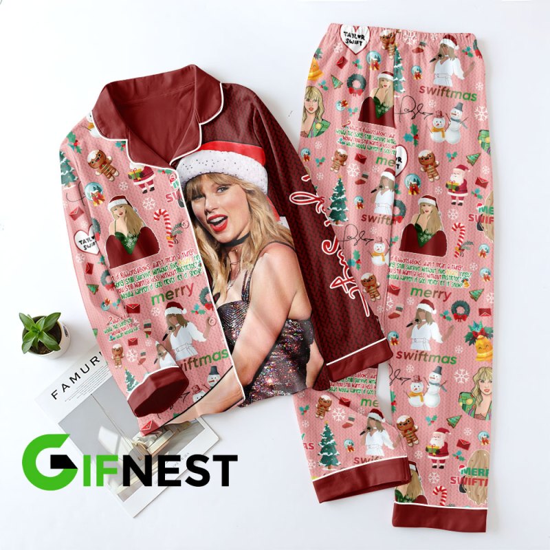Taylor Swift Button Down Pajamas VANDH1431 Hanh 2 Taylor Swift Premium Button Down Pajamas Set IFDDBDP0045 Idea Fanatic