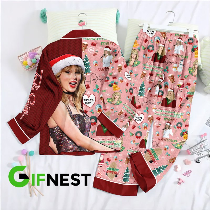 Taylor Swift Button Down Pajamas VANDH1431 Hanh 3 Taylor Swift Premium Button Down Pajamas Set IFDDBDP0045 Idea Fanatic