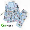 Taylor Swift Button Down Pajamas Set VANDH252 Hanh Blue 1 Taylor Swift Premium Button Down Pajamas Set IFDDBDP0004 Idea Fanatic