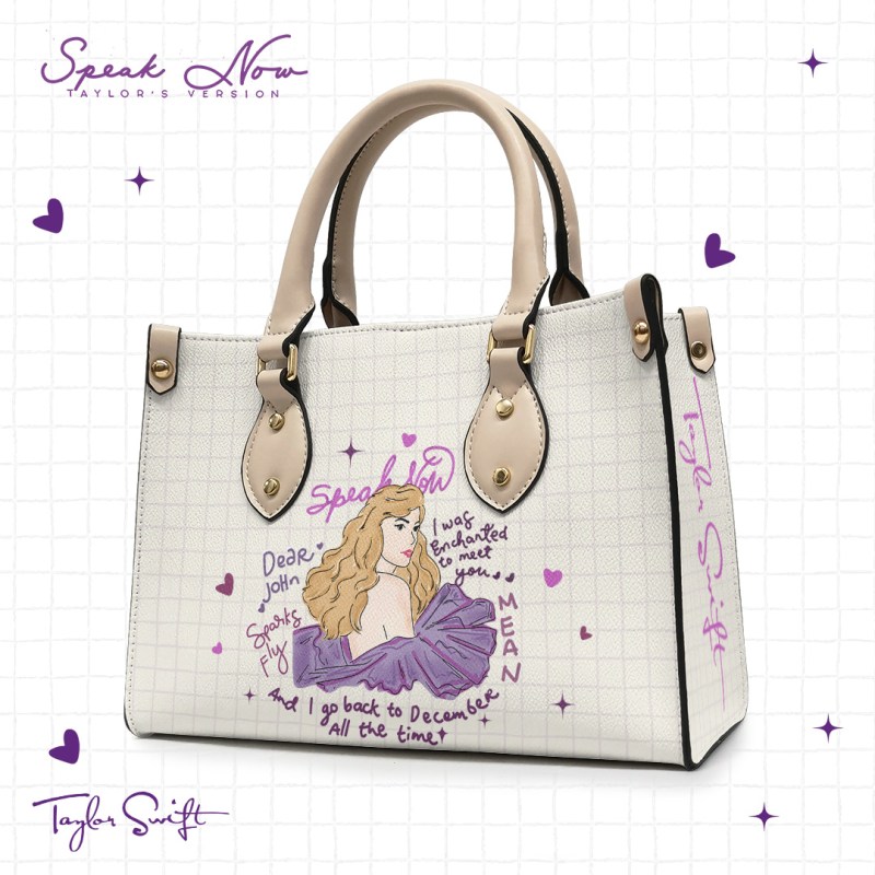 Taylor Swift Handbag TANTN1412 mk1 white Taylor Swift Premium Leather Lady HandBag IFDDLHB0019 Idea Fanatic