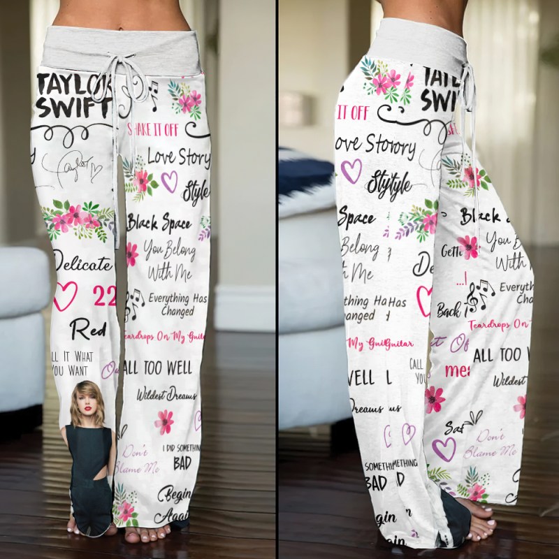 Taylor Swift High Waisted Straight Leg Trousers HOATT3934 Taylor Swift High-Waisted Straight-Leg Trousers IFDDHST0033 Idea Fanatic