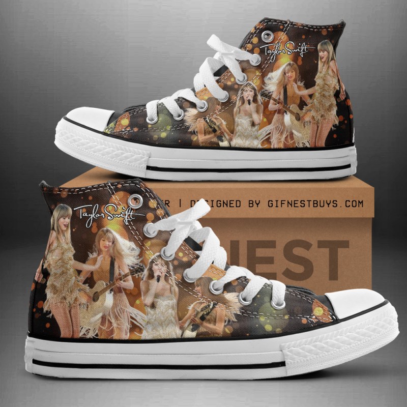 Taylor Swift High Top Canvas Shoes HOATT4592 2 Taylor Swift Premium High Top Canvas Shoes IFDDHTCS0034 Idea Fanatic