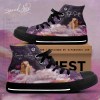 Taylor Swift High Top Shoes TANTN1414 black Taylor Swift Premium High Top Canvas Shoes IFDDHTCS0021 Idea Fanatic