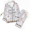 Taylor Swift Pajamas TANTN7940 mk1 Taylor Swift Premium Button Down Pajamas Set IFDDBDP0058 Idea Fanatic