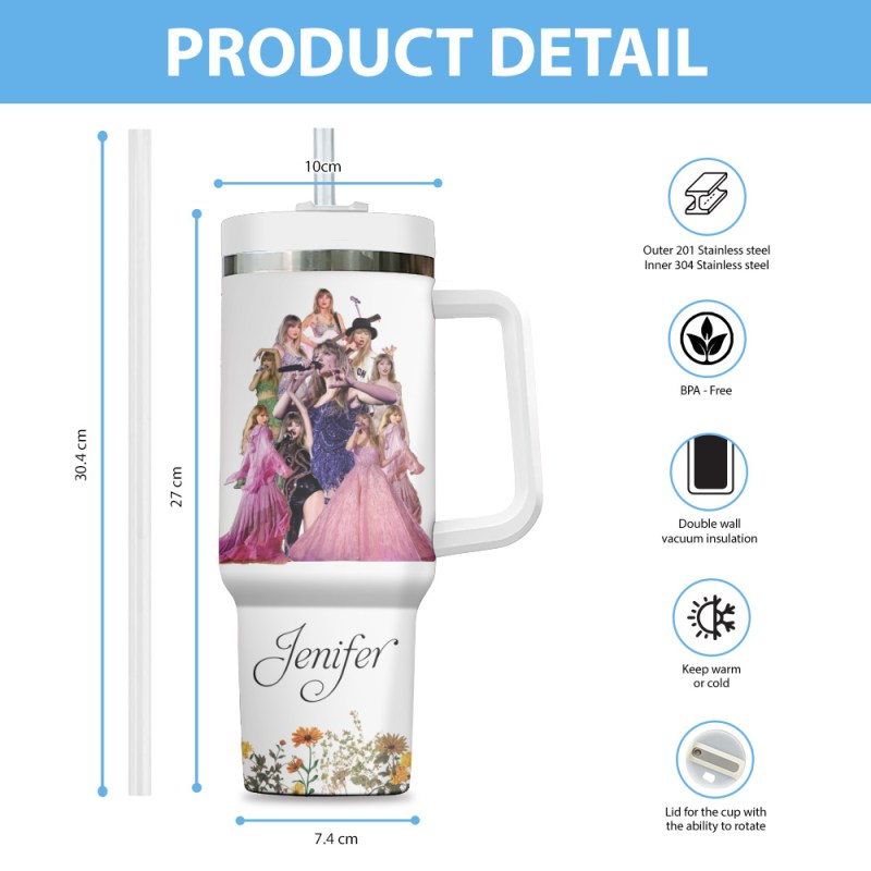 Taylor Swift Personalized 40oz Stanley Tumbler HOATT4276 2 Taylor Swift Personalized 40oz Stanley Tumbler IFDD40OZ0165 Idea Fanatic