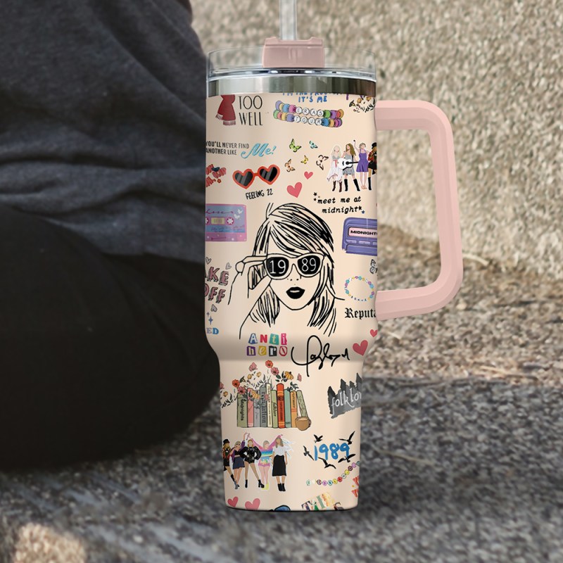 Taylor Swift Personalized Stanley Cup VANDH1870 Hanh 4 Taylor Swift Personalized 40oz Stanley Tumbler IFDD40OZ0172 Idea Fanatic
